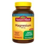 Nature Made Magnesium 250 mg 300 Tablets – dietary supplement for muscle, nerve and bone support.