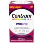Centrum Multivitamin for Women 120 Tablets – multivitamin and multimineral supplement for energy, immunity, metabolism and overall women’s health.