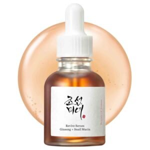 Beauty of Joseon Revive Serum Ginseng Snail Mucin 30ml – Korean repairing serum for hydration, acne scars, and skin barrier care.