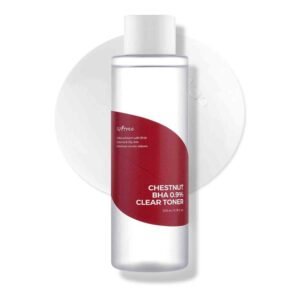 ISNTREE Chestnut BHA 0.9% Clear Toner 200ml mild exfoliating toner with BHA to refine pores and control oil.