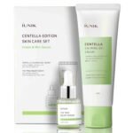 iUNIK Centella Edition Skincare Set with 60ml gel cream and 15ml serum soothes, hydrates, and calms sensitive skin.