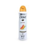 Dove Go Fresh Grapefruit & Lemongrass Antiperspirant Deodorant Spray 150ml – Keeps underarms fresh, dry, and odor-free with a zesty, uplifting fragrance.