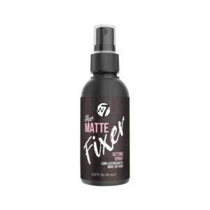 W7 The Matte Fixer Setting Spray 60ml long-lasting mattifying makeup setting spray for shine control.