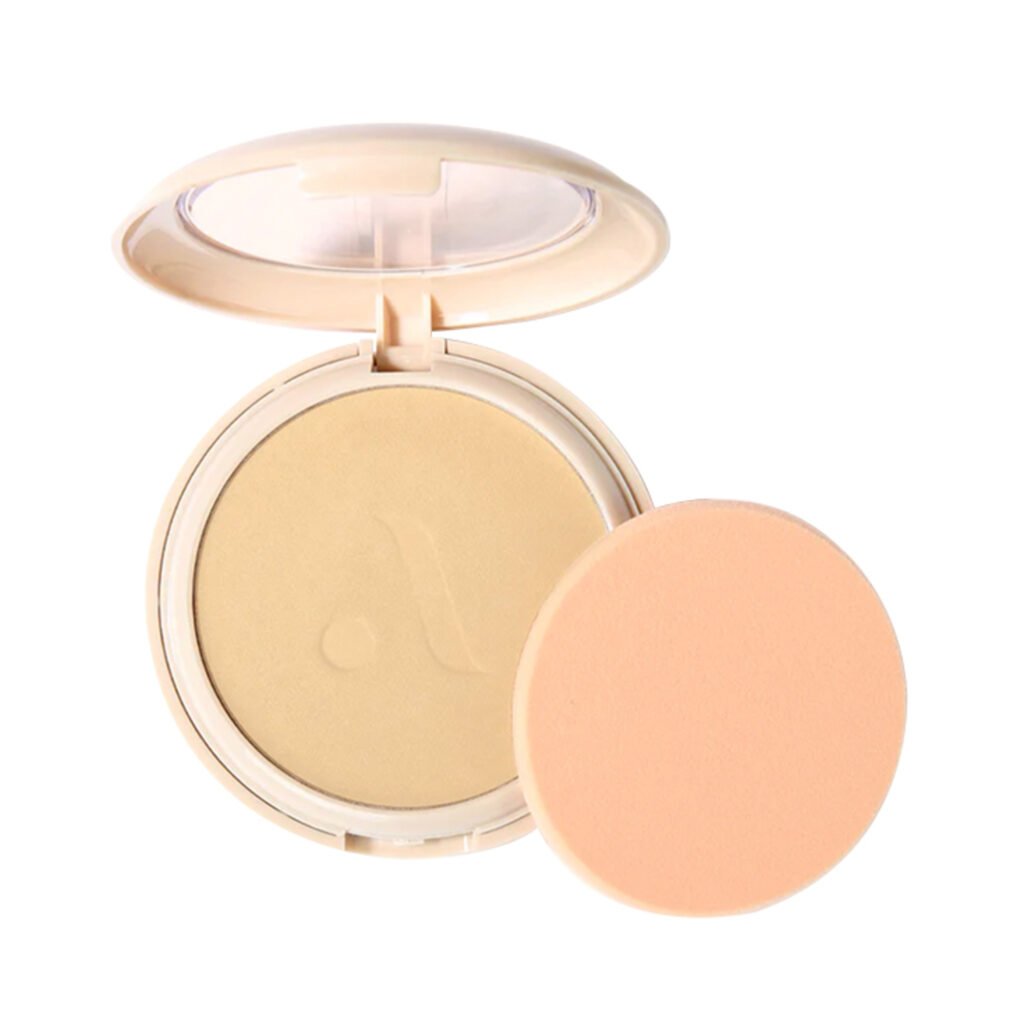 Absolute New York Velvet Focus Powder Foundation Light Medium Warm 6gm soft matte compact foundation for warm undertones.
