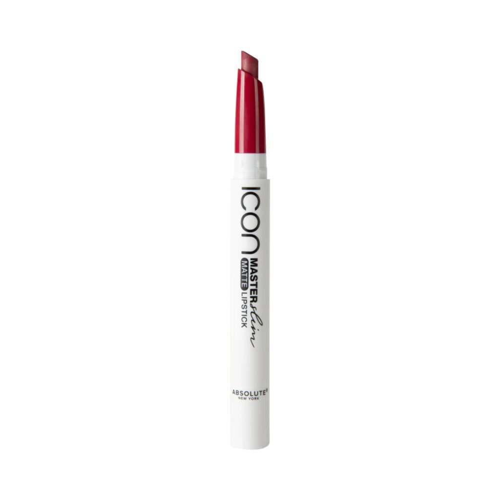 Absolute New York Icon Master Slim Matte Lipstick Shade 19 1.3gm long-lasting matte lipstick with slim precision tip.