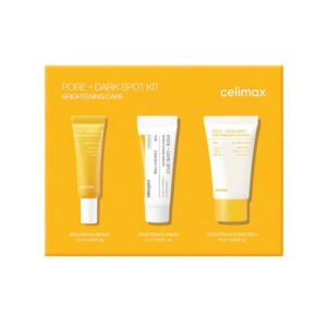Celimax Pore + Dark Spot Brightening Kit skincare set for dark spots, pores, and brightening care