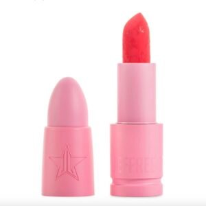Fire Starter Jeffree Star Cosmetics Velvet Trap Lipstick 3.3g – bold fiery orange-red velvet matte lipstick with intense pigmentation and luxurious packaging.