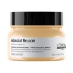 L'Oréal Professionnel Paris Absolut Repair Hair Mask 250g – professional repairing hair mask with quinoa and protein that helps restore dry and damaged hair while improving softness and shine.