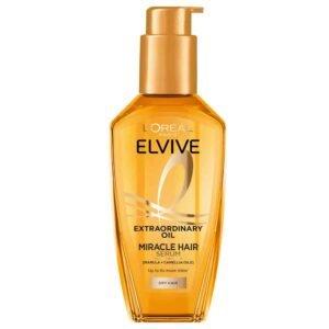 L'Oréal Paris Elvive Extraordinary Oil Serum 100ml – nourishing hair serum that delivers intense shine, smoothness, and heat protection for all hair types.