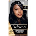L'Oréal Paris Preference Hair Dye Shade 1 Napol – luminous permanent rich hair color for long-lasting brilliance and salon-inspired radiant results.