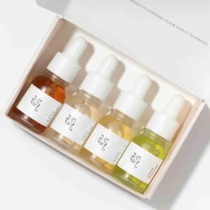 Beauty of Joseon Hanbang Serum Discovery Mini 4pcs Kit – travel-size Korean skincare serum set with four mini serums for brightening, hydration, and skin repair.