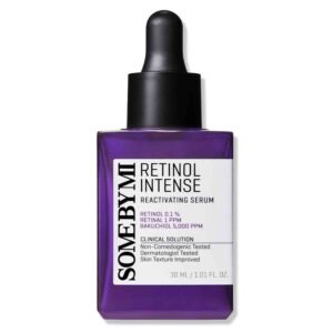 Some By Mi Retinol Intense Reactivating Serum 30ml – anti-aging Korean skincare serum with retinol to improve wrinkles, texture, and skin elasticity.