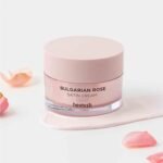 Heimish Bulgarian Rose Satin Cream 55ml – nourishing Korean moisturizer with Bulgarian rose water that hydrates, brightens, and smooths the skin.