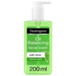 Neutrogena Oil Balancing Facial Wash 200ml – oil control face wash for balanced skin, deep cleansing pores, and removing excess sebum for a fresh, shine-free look.