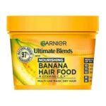 Garnier Ultimate Blends Hair Food Banana 3-in-1 Dry Hair Mask Treatment 400ml – nourishing hair mask with banana extract for dry hair hydration, repair, and smoothness.