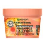Garnier Ultimate Blends Glowing Lengths Pineapple & Amla Hair Food 3-in-1 Hair Mask Treatment 400ml – nourishing hair mask with pineapple and amla extracts for healthy, shiny, and smooth hair.