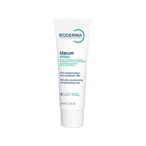 Bioderma Sebium Hydra Ultra-Moisturising Compensating Care 40ml – hydrating moisturizer for acne-prone skin to soothe dryness, restore balance, and strengthen skin barrier.