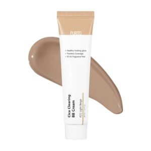 Purito Cica Clearing BB Cream #21 Light Beige 30ml – Vegan tinted BB cream for natural coverage and soothing care.