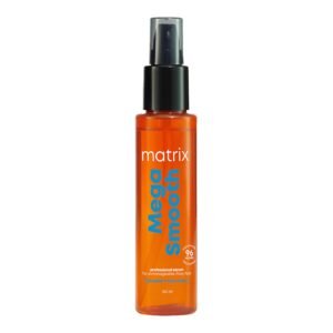 Matrix Mega Smooth Anti-Frizz Serum 100ml – Lightweight hair serum that tames frizz, adds shine, and smooths hair for soft, manageable strands.