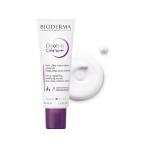 Bioderma Cicabio Crème+ Repairing Cream 40ml – soothing repairing cream for damaged skin, helps heal irritation, redness, and supports skin barrier recovery.