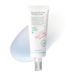 AXIS-Y Heartleaf My Type Calming Cream 60ml – Soothing moisturizer for sensitive skin with heartleaf extract.