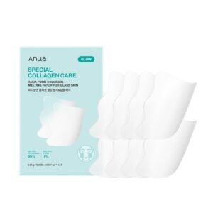 Anua Salmon DNA PDRN Collagen Melting Patch 4EA – Wrinkle & smile line patches for firming, hydration & glass skin glow.