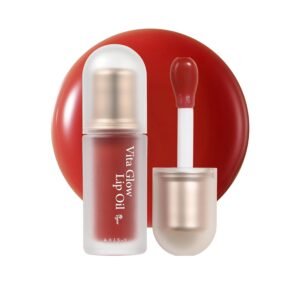 AXIS-Y Vita Glow Lip Oil Chilled Berry – Hydrating lip oil that nourishes, softens, and adds a glossy berry tint to lips.
