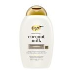 OGX Nourishing + Coconut Milk Conditioner 385ml – Hydrating conditioner with coconut milk that restores moisture, softness, and shine for smooth, silky hair.