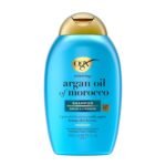 OGX Renewing + Argan Oil of Morocco Shampoo 385ml – Nourishing shampoo with argan oil that repairs dry, damaged hair, restores shine, and strengthens strands.