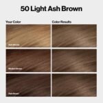 Revlon ColorSilk Permanent Hair Color – 50 Light Ash Brown - Image 2