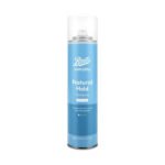 Boots Everyday Natural Hold Hairspray 300ml – Lightweight hairspray that provides flexible hold and keeps hair natural and manageable.