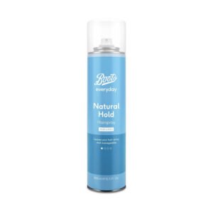 Boots Everyday Natural Hold Hairspray 300ml – Lightweight hairspray that provides flexible hold and keeps hair natural and manageable.