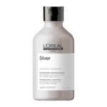 L’Oréal Professionnel Serie Expert Silver Shampoo 300ml – Purple shampoo that neutralizes yellow tones, brightens blonde, grey, and silver hair, and adds shine and smoothness.