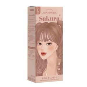 Kota Cosmetics Sakura Hair Color Pink Blonde – Vibrant pink blonde hair color that delivers a soft pastel tone with shine and long-lasting color while covering grey hair.