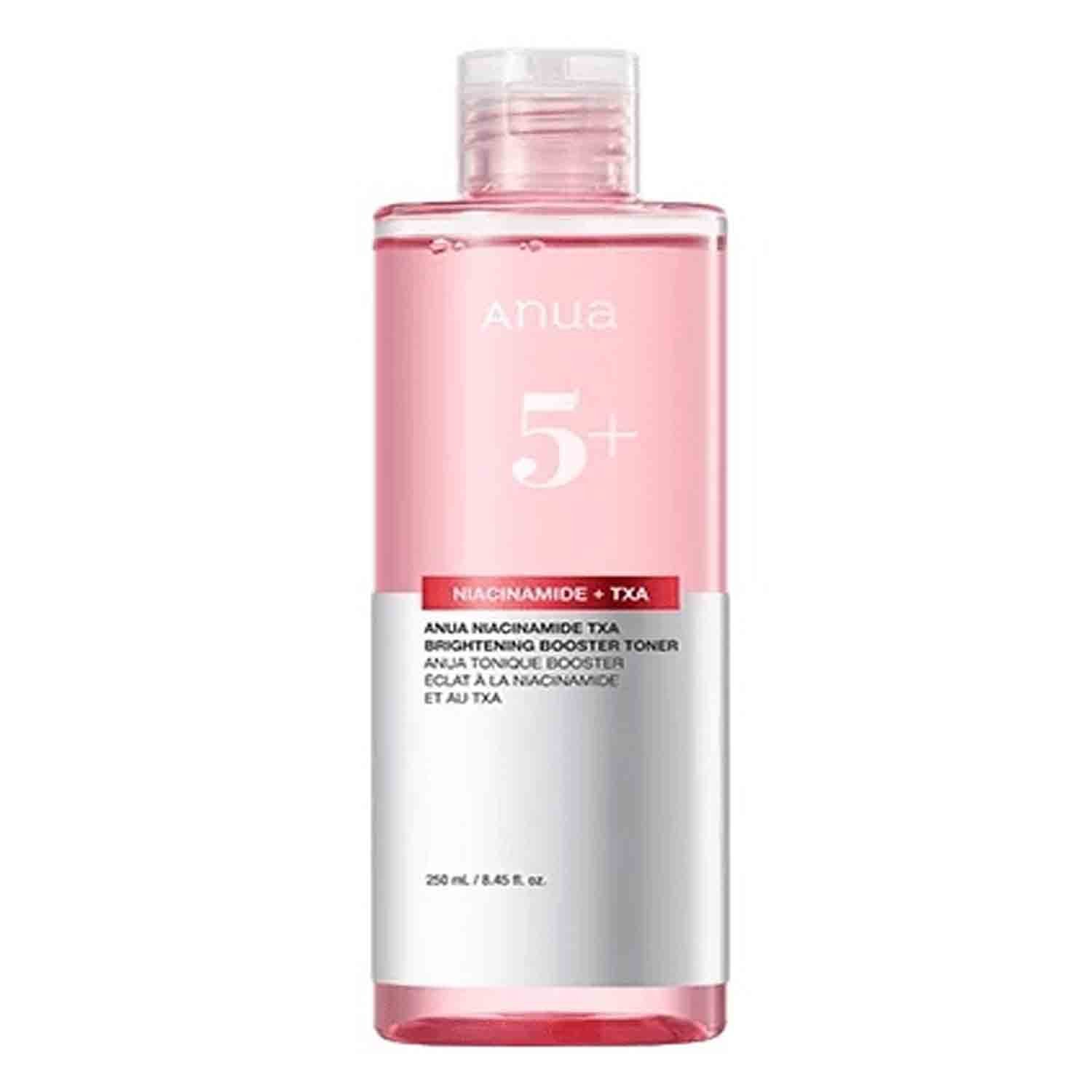 Anua Niacinamide TXA Brightening Booster Toner – 250ml Anua Niacinamide TXA Brightening Booster Toner 250ml – Brightening toner with niacinamide and tranexamic acid to reduce dark spots, even skin tone, and hydrate skin.