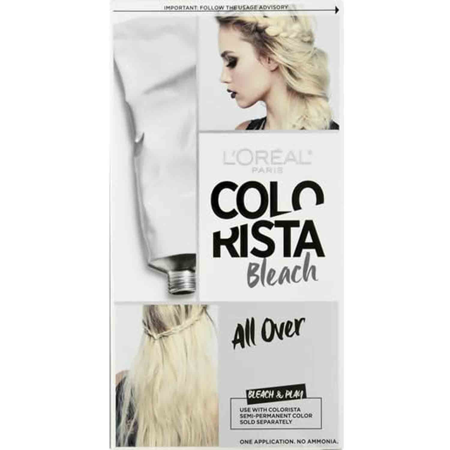 L’Oréal Colorista Hair Bleach & Lightener At Home Kit L’Oréal Colorista Hair Bleach & Lightener At Home Kit – Easy at-home bleaching kit that lightens hair for vibrant color results and trendy transformations.