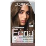 L'Oréal Paris Feria Permanent Hair Color 50 Havana Brown – Medium brown hair dye with warm, rich tones and multi-dimensional shine for long-lasting, glossy color.