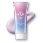 Skin Aqua SPF50+ PA++++ Tone Up UV Essence Sunscreen 80g – Lightweight Japanese sunscreen that brightens skin tone with high UV protection and a transparent glowing finish.