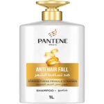 Pantene Pro-V Anti Hair Fall Shampoo 1L – Strengthening shampoo that reduces hair fall, nourishes fragile strands, and leaves hair smooth and healthy.