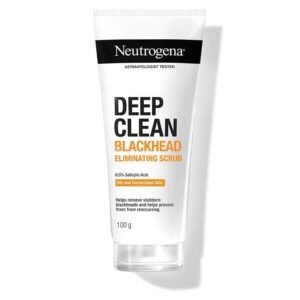 Neutrogena Deep Clean Blackhead Eliminating Daily Scrub 100g – Gentle exfoliating face scrub that removes blackheads, unclogs pores, and smooths skin.