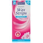 Beauty Formulas Vitamin E Wax Strips 20pcs – Easy hair removal strips for legs & body enriched with Vitamin E for smooth and nourished skin.