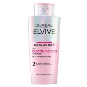 L’Oréal Paris Elvive Glycolic Gloss Shampoo 200ml – Sulphate-free shampoo for dull, porous hair with glycolic acid for mirror-like shine.