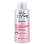 L’Oréal Elvive Glycolic Gloss 5 Minute Lamination Treatment 200ml – Rinse-off treatment for dull hair with 17% gloss complex for silky, shiny results.