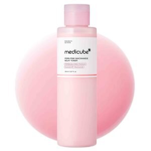 medicube PDRN Salmon DNA Milky Toner 150ml – Hydrating toner with ceramide & peptides for glass glow skin.