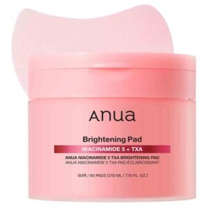 Anua Niacinamide 5+ TXA Brightening Pad 60 Pads – Toner pads for brightening, dark spot care & even skin tone.