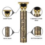 Vintage T9 Professional Hair Trimmer – Precision cordless trimmer with metal body for sharp beard, hair, and detailing.