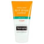 Neutrogena Visibly Clear Spot Stress Control Daily Scrub 150ml – exfoliating face scrub for acne-prone skin, helps reduce spots and control oil.