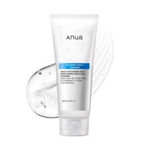 Anua 8 Hyaluronic Acid Moisturizing Gentle Gel Cleanser 150ml – hydrating gel face wash for soft, fresh, and balanced skin.