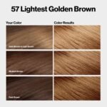 Revlon ColorSilk Permanent Hair Color – 57 Lightest Golden Brown - Image 2