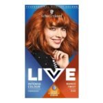 Schwarzkopf Live Mango Twist 030 Hair Color – vibrant orange copper permanent hair dye for bold, long-lasting color.